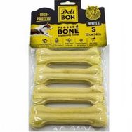 Delibon 12 cm S Boy 4'lü Paket Beyaz Deri Pres Kemik