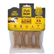 Delibon 7 cm XS Boy 4'lü Naturel Naturel Deri Pres Kemik