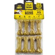 Delibon 8x7 cm Natural Deri Köpek Çiğneti Pres Kemik