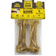 Delibon SHR12CM2SNATURAL 2x12 cm Natural Deri Köpek Çiğneti Pres Kemik