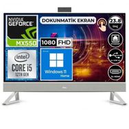 Dell I5410AIO1305 Inspiron 5410 i5-1235U 8 GB Ram 1 TB + 256 GB SSD MX550 23.8" AIO Masaüstü Bilgisayar