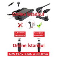 Dell Inspiron 15 15-5559 15 5559 65w Uyumlu Laptop Adaptör