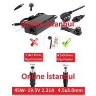 Dell Inspiron 15 15-5567 15 5567 45w Uyumlu Laptop Adaptör