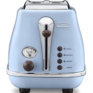 Delonghi CTOV2103.AZ Icona Vintage 900 W 6 Programlı 2 Dilim Hazneli Ekmek Kızartma Makinesi Mavi
