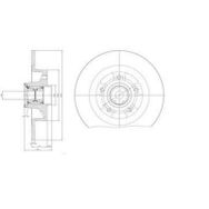Delphi BG9115RS Arka Fren Diski