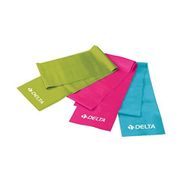 Delta 3'lü Yeşil-Turkuaz-Fuşya 120 cmx15 cm (Egzersiz Direnç Lastiği) Pilates Bandı