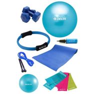 Delta Delta PTS 65 cm Pilates Topu Çemberi 4 mm Minder 2 kg Dambıl Seti STQ-2D-PTS20