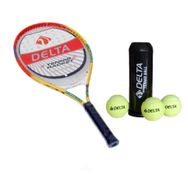 Delta Max Joys 23 inç Çocuk Tenis Raketi Tenis Maç Topu 3 Adet