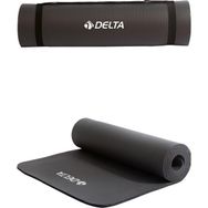 Delta Siyah Konfor Zemin 10 mm (Yoga Matı) Taşıma Askılı Pilates Minderi