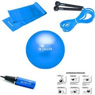 Delta SPT 30 55 cm Turkuaz 4'lü Deluxe Pilates Seti