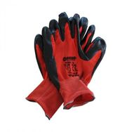 Demir Safety Nitril Kırmızı Siyah Eldiven
