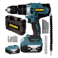 Demka Power Tools 58 V 8 A Darbeli Professional 24 Parça Setli Şarjlı Vidalama Matkap
