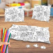 Deniz Altı Canlıları 2 Boyama Puzzle Tablo