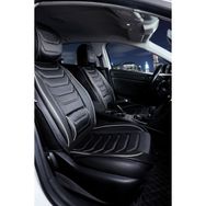 Deniz Tuning Fiat Albea Lüx Deri 5'li Takım Line Siyah Beyaz Oto Koltuk Kılıfı