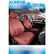 Deniz Tuning opel Astra K Hb Lüx Deri Tarçın 5'li Set Oto Koltuk Kılıfı