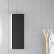 Denko 30 cm Selanik MDF Füme Banyo Boy Dolabı