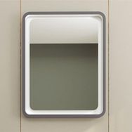Denko 80 cm Lubia MDF Koyu Gri Aynalı Üst Modülü Banyo Dolabı
