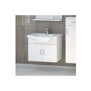 Denko Akyazı 55 cm MDF Beyaz Alt Modül Banyo Dolabı