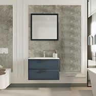 Denko Beyoğlu 75 cm Mdf Mat Lacivert Banyo Dolabı Takımı