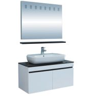 Denko Helena 100 CM MDF Beyaz Banyo Dolabı Takımı
