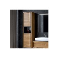 Denko Matia 35 cm Mdf Retro Gümüş Banyo Boy Dolabı