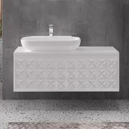 Denko Monart Plus 110 cm Beyaz Banyo Dolabı Alt Modül Seramik Lavabo