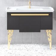 Denko Motta 100 cm Beyaz Boy Dolap ve Banyo Dolabı Takımı