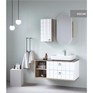 Denko Oscar 95 cm Mdf Banyo Dolabı Takımı ve Yan Boy Dolabı