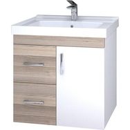 Denko Petra 65 cm Mdf Banyo Dolabı Alt Modül ve Seramik Lavabo