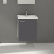 Denko Terra 50 cm Mdf Antrasit Gri Banyo Dolabı Alt Modül Lavabo