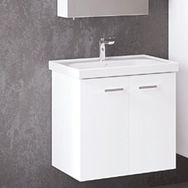 Denko Terra 60 cm Mdf Beyaz Banyo Dolabı Takımı