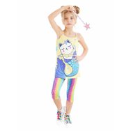 Denokids Sarı Deniz Kedisi Kız Çocuk Tunik Tayt Takım
