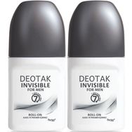 Deotak For Men Invisible 2x35 ml Erkek Roll-On Deodorant