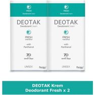 Deotak Fresh Mentol 35 ml 2 Adet Unisex Krem Deodorant