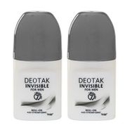Deotak Invisible For Men 35 ml x 2 Adet Roll-On Deodorant