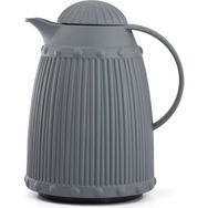 Depa 1 lt Isı Yalıtımlı Soft Gri 12 Saat Sıcak Tutan İçi Camlı Çay ve Soğuk Su Termosu