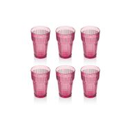 Depa 400 ml 6 Adet Akrilik Mürdüm Uzun Su Bardağı