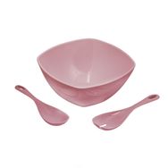 Depa Akrilik Soft Pembe Kare Salata Kasesi