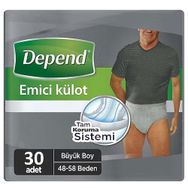 Depend 30 Adet Large Erkek Hasta Bezi