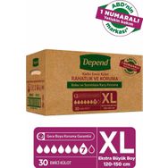 Depend Bayan Ekstra Büyük Boy Xl Beden 30 Adet Emici Külot