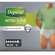 Depend Büyük 16 Adet Erkek Emici Külot