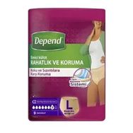 Depend Büyük Boy 9x9 81 Adet Kadın Emici Külot