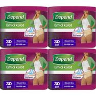 Depend Büyük Kadın 120 Adet Emici Külot Hasta Bezi