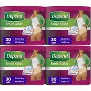 Depend Büyük Kadın 120 Adet Emici Külot Hasta Bezi