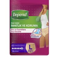 Depend L Beden 9 Adet Kadın Emici Külot