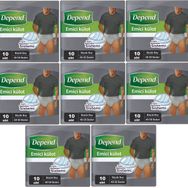 Depend Large 8x10 Adet Emici Külot Erkek Hasta Bezi