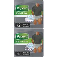 Depend Large Büyük Erkek 60 Adet 2x30 Paket Emici Külot Hasta Bezi