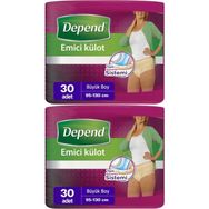 Depend Large Kadın 2x30 Adet Emici Külot Hasta Bezi
