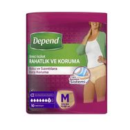 Depend Orta Boy Medium 60'lı Külotlu Kadın Hasta Bezi