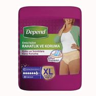 Depend XL 120-150 cm 10'lu 5 Paket Emici Külot